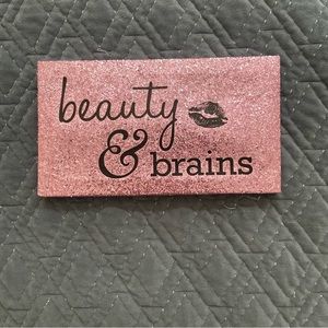 Pink Girly Glitter Quote Canvas Wall Art